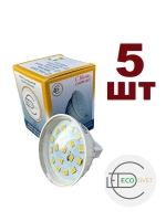 Светодиодная LED лампа MR16(GU5.3) 4W тёпл. 5шт