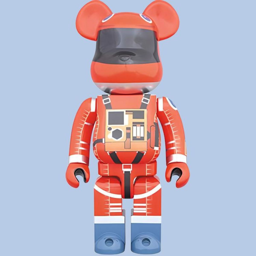 Дизайнерские игрушки BE@RBRICK 1000% 2001 SPACE SUIT ORANGE Ver. 70cm, SPACE-SUIT-ORANGE-1000%