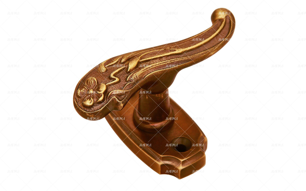 Ручка оконная поворотная Модерн латунь