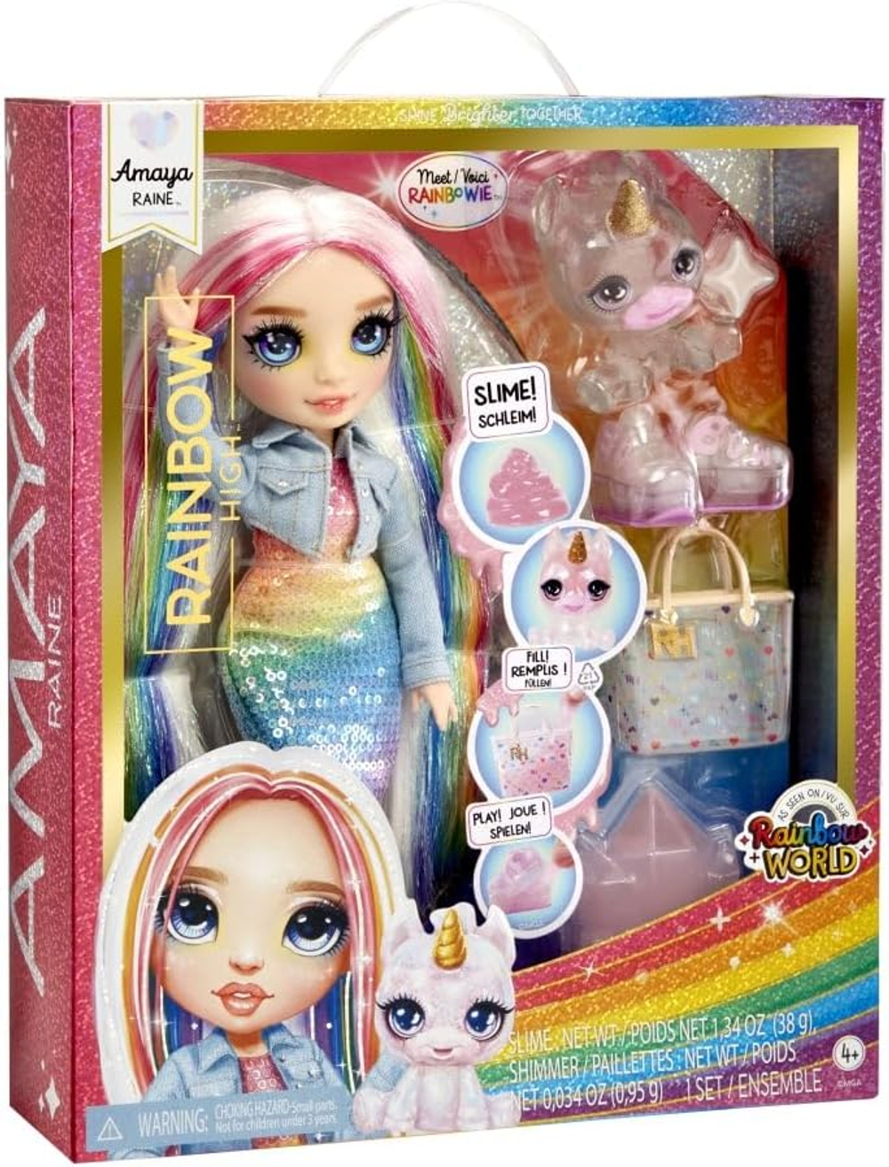 Кукла Рэйнбоу Хай Амая Slime Kit & Pet - Amaya