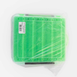 Коробка двухсторонняя для воблеров, 10 гнезд (20.5х19см), Зеленый