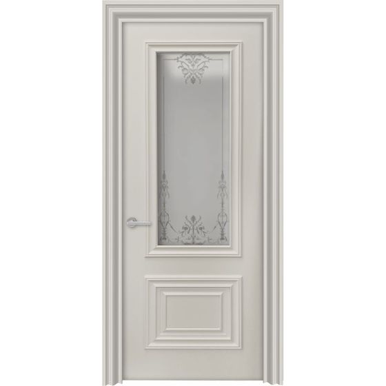 Цена на Межкомнатная дверь эмаль Прима Багет RAL 7032 остеклённая 1 Купить Межкомнатная дверь эмаль Прима Багет RAL 7032 остеклённая 1