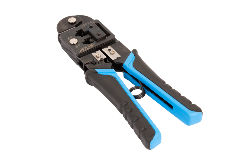 Инструмент NETLAN обжимной профессиональный для коннекторов RJ45, RJ12, RJ11