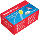 Кнопки мет. никелорованные 100шт. цветные (Erich Krause)