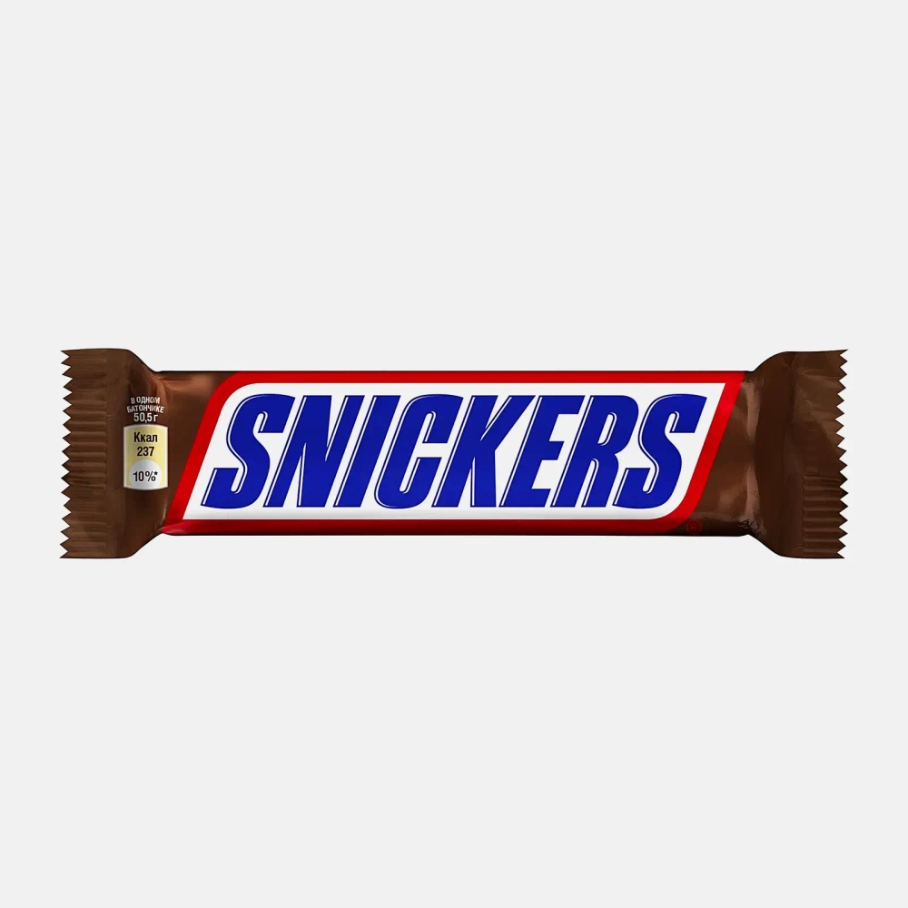 Шоколадный батончик Snickers 50.5г
