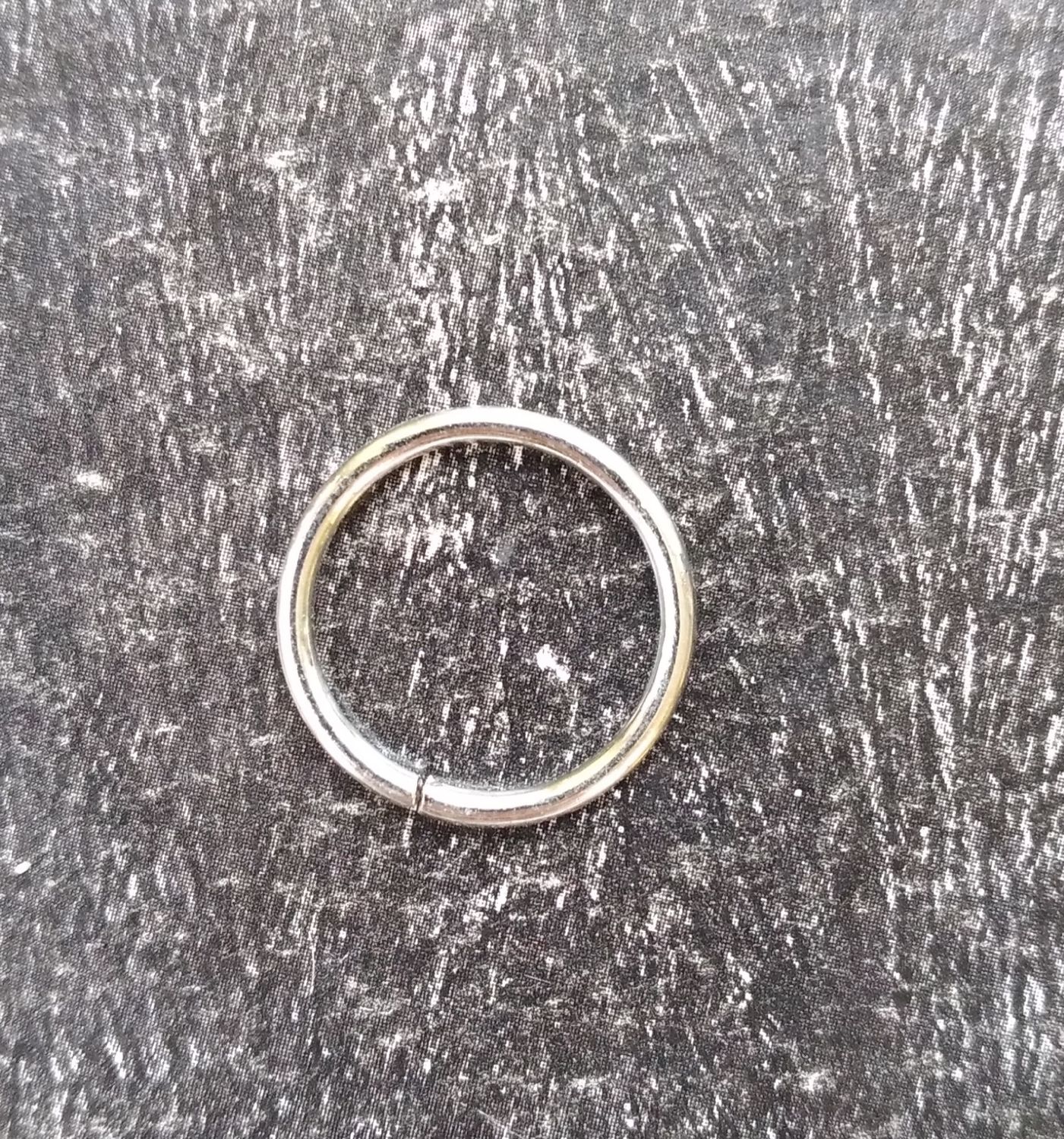 кольцо разделительное 1,5см цвет серебро
