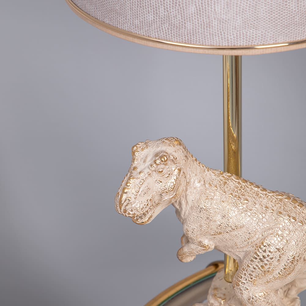 Настольный светильник Динозавр Тирекс Айвори