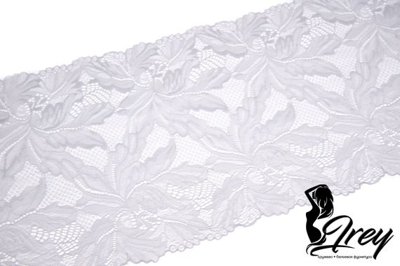 03-160 ОПТ Кружево эластичное 22 см, серый 166