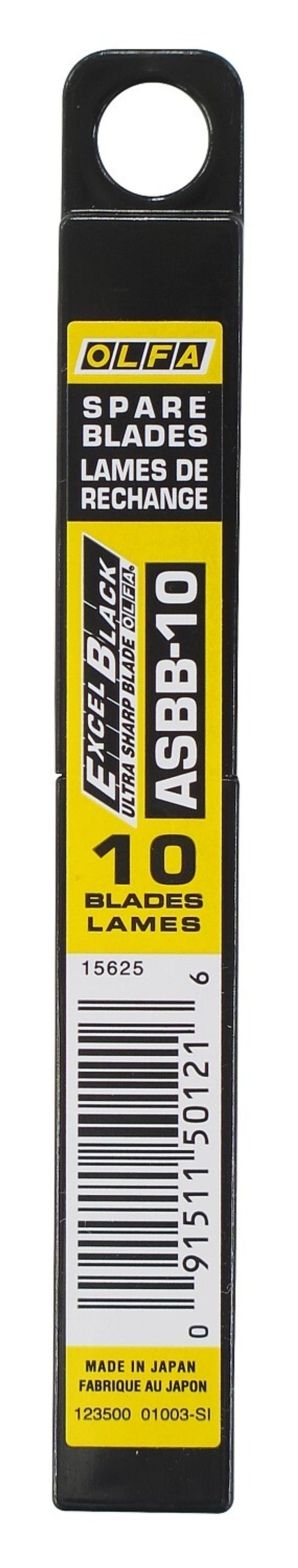 OLFA EXCEL BLACK, 9 мм, 10 шт, в боксе, сегментированные лезвия (OL-ASBB-10)