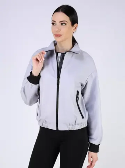 Кожаная куртка демисезонная бомбер