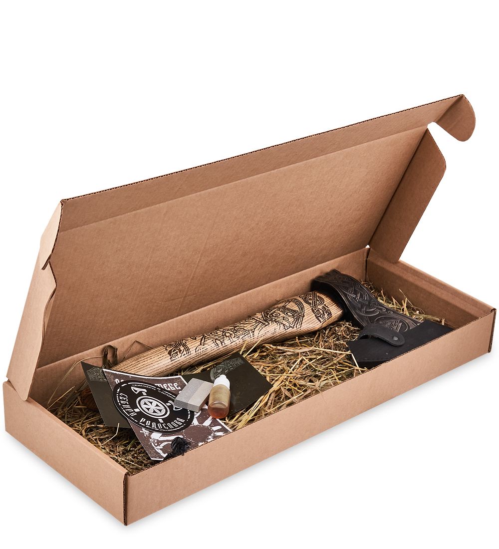 Секира Родослава TP-56 Топор большой с гравировкой «Валькнут»