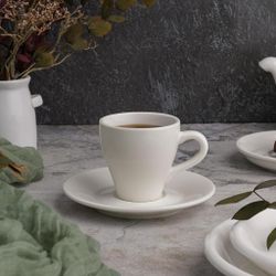 Кофейная пара 70 мл белая фарфор P.L. Proff Cuisine [6]