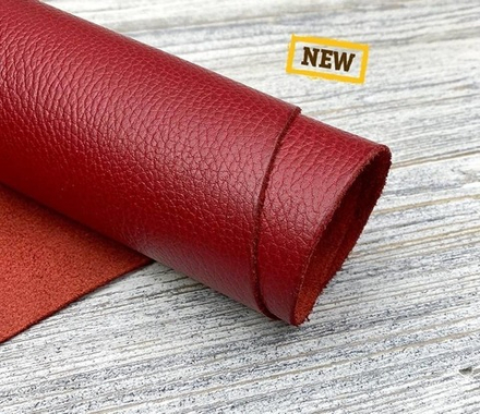 Luxury Tannery Red Fiesta (1,3-1,5 мм), цв. Красный, натуральная кожа