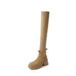 YIKEFEI Cow Suede Over the knee Boots Women"s