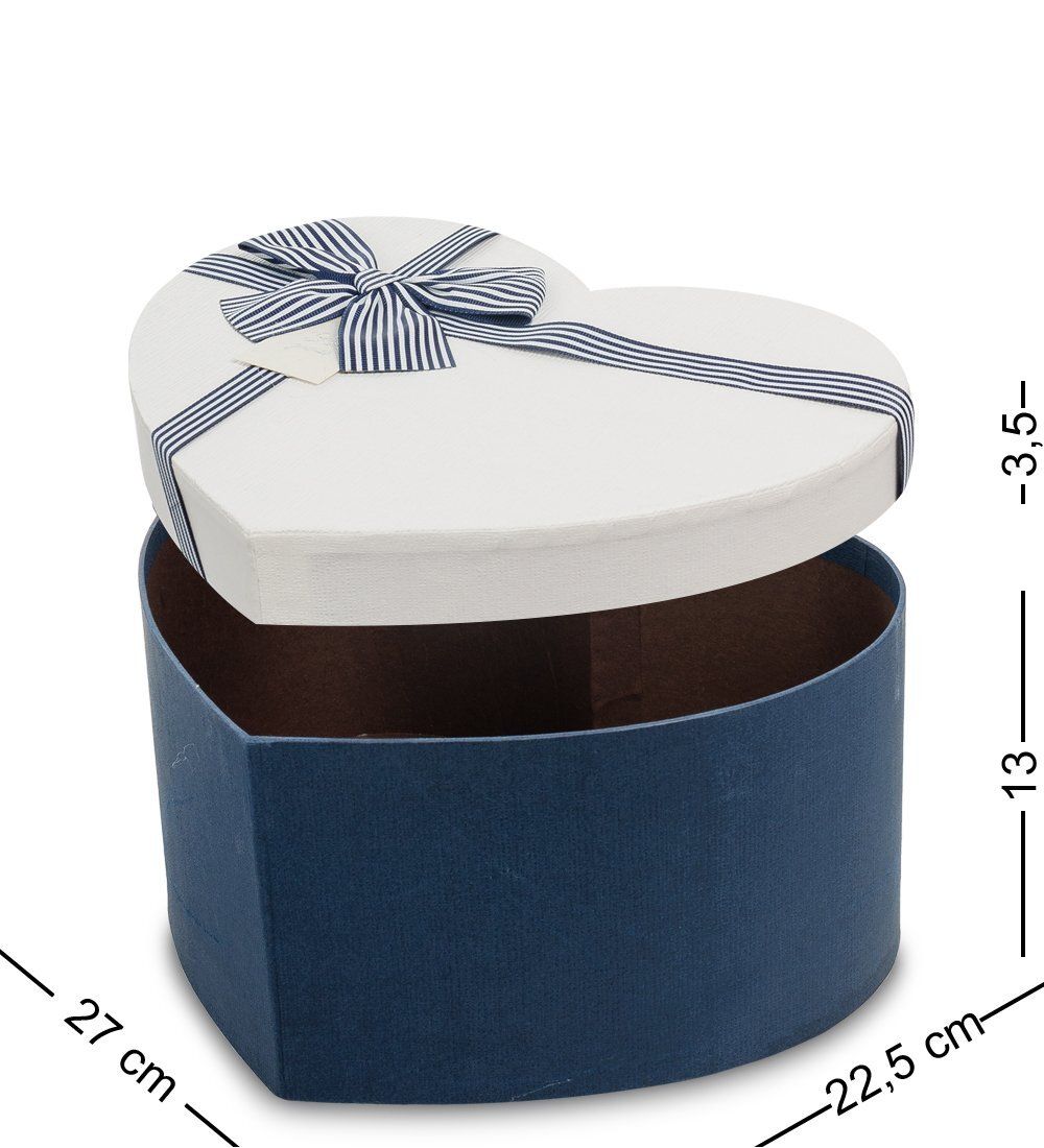 Packing Symphony WF-94-A Набор коробок из 3шт «Сердце» цв.син./молочн.