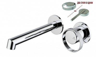 19144 Встроенный смес для рак. (ХРОМ) GANZER  (10/1шт)