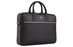 EMPORIO ARMANI Leather Briefcase, Shoulder Bag, Crossbody Bag, Handbag Men"s Black
