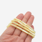 Перламутр морских ракушек, оттенок "Желтый", трубочки 4*14мм