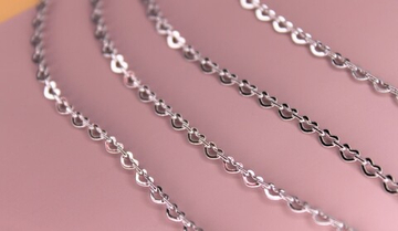 Цепь сердца мелкая 3 мм