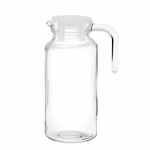 Кувшин прозрачный с крышкой, объем 1300 мл, стекло, PASABAHCE "БЕЙЗИК", фирменная подарочная упаковка, 43964