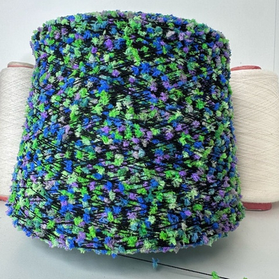 PONPON - Lineapiu; 30% вискоза, 70% п/а; 500м/100гр; цвет: зеленый, синий, сиреневый