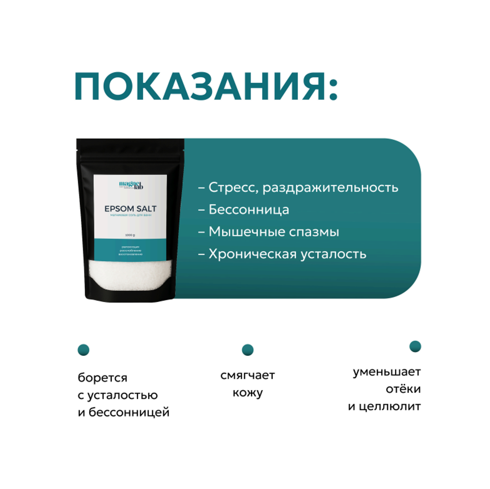 Магниевая соль для ванны Magnelab