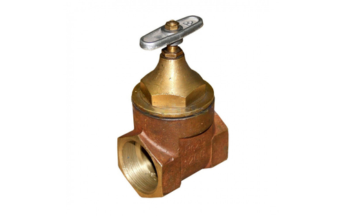 Задвижка бронзовая клиновая 30б2бк с внутренней резьбой и невыдвижным шпинделем, Ру 25, t рабочей среды +200°С