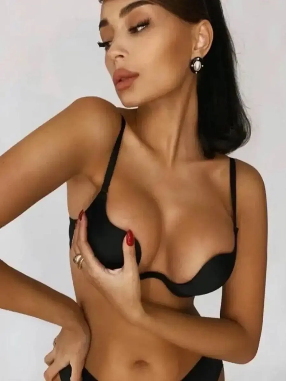 Франзуская модель Бюстгальтера открытой спины декольте пушап