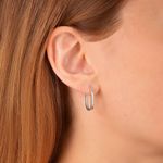 Серьги овальные Base 8 на 16