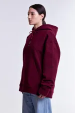 Худи Гербарий Клевер Warm Бордо