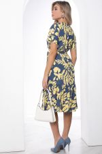 Платье "Малика" (сине-желтое) П8833 LT Collection (Акция)