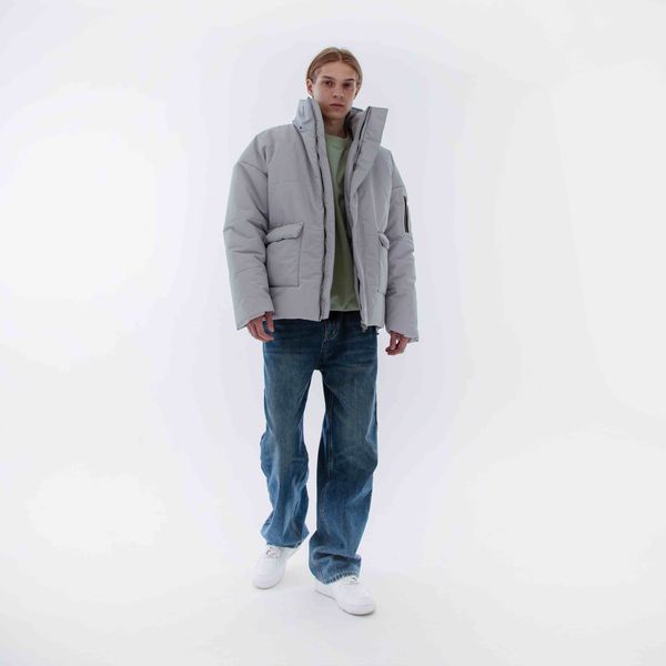 Куртка DD24 серая - фото 8