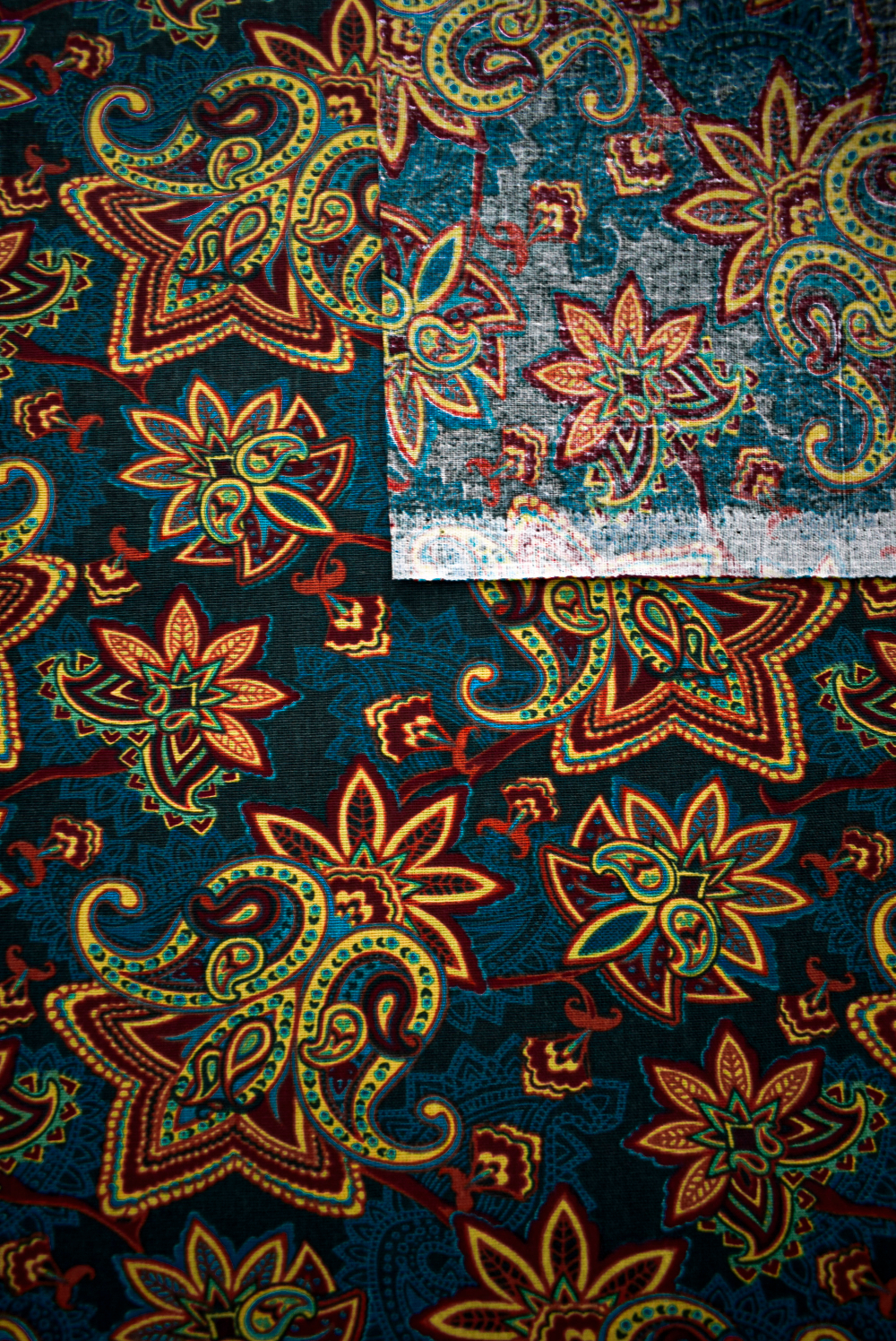 Ткань бязь плательная, рис. " Восточные мотивы", ширина 150 см, арт. 911