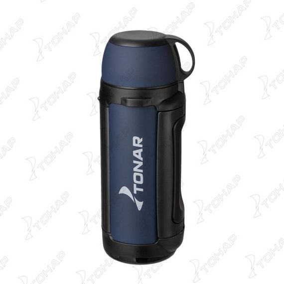 Термос TONAR 1700ML HS.TM-042  (крышка-кружка с ручк, доп.пл.чашка, скл.ручки, ремень)