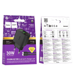 Сетевой адаптер питания HOCO CS84A PD 30W + QC3.0 Display (черный)