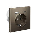 ARTGALLERY РОЗЕТКА 16А с 2 USB A+C, 5В/2,4А/3,0А, 2х5В/1,5А, механизм, МОККО