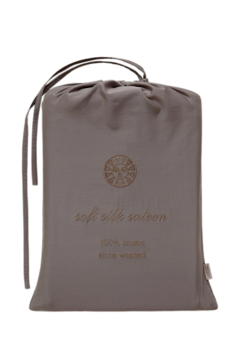 Постельное белье семейное Luxberrt Soft Silk Sateen умбра