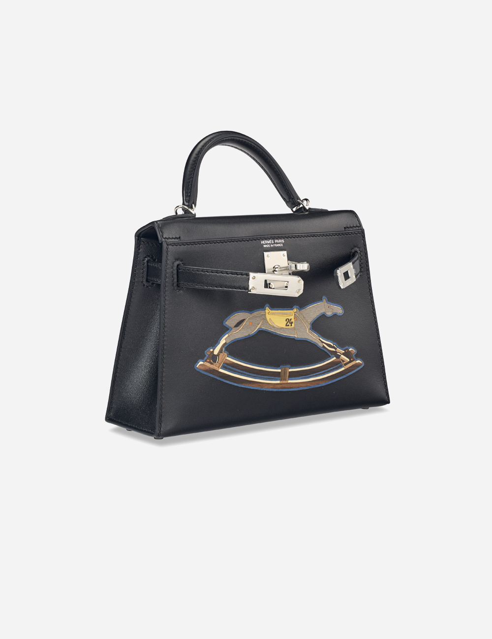 Сумка Hermes Tadelakt Mini Kelly 20 Palladium Hardware "Cheval de Bois"