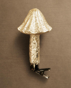 ZARA HOME НОВОГОДНЕЕ УКРАШЕНИЕ НА ЗАЖИМЕ «ГРИБ», ЗОЛОТИСТЫЙ