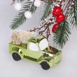 Ёлочная игрушка «Новогодний экспресс» 4*9*11 см, зелёный