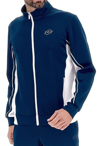 Мужская теннисная кофта Lotto Squadra III Jacket - blue 295c