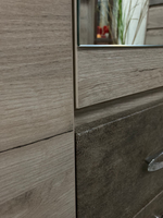 Шкаф 4-х ств с ящиками Дакота серый крафт/тиз серый  540