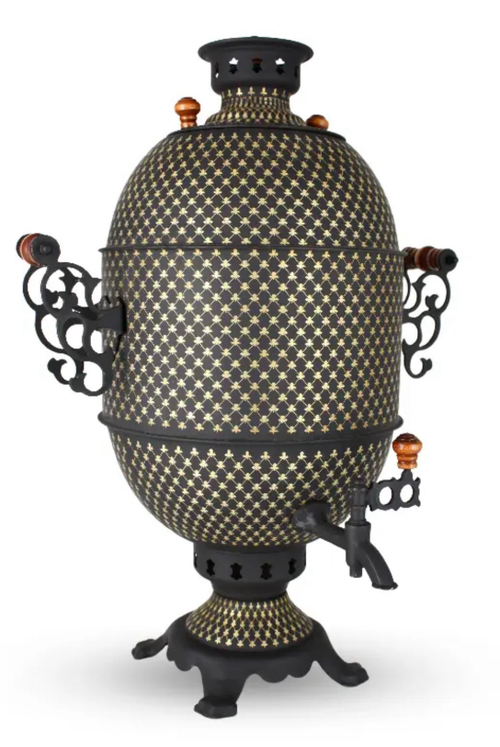 Самовар жаровой « Монарх» 9 л Латунный с трубой