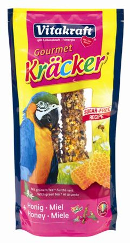 Крекеры для крупных попугаев GOURMET медовые 2шт/уп