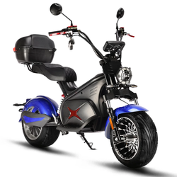 Электроскутер CityCoco WHITE SIBERIA BLACK SEA (BLUE) 5000W