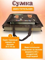 Папка на молнии с ручками А4