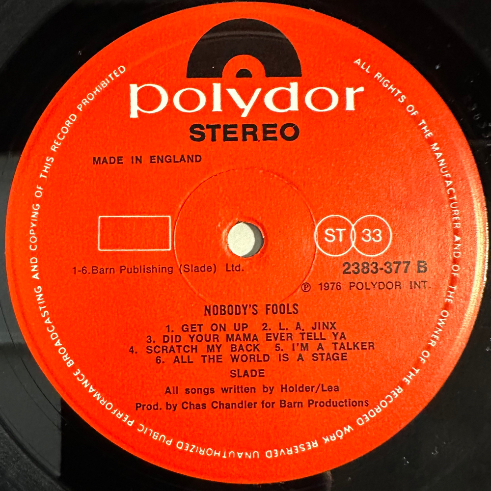 Slade - Nobody's Fools (Англия 1976г.)