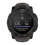 Спортивные часы Garmin Instinct 3, 50 мм, AMOLED, силиконовый ремешок угольного цвета Чёрный безель, AMOLED-дисплей. Ремешок с классической застёжкой — на запястье обхватом 141–213 мм