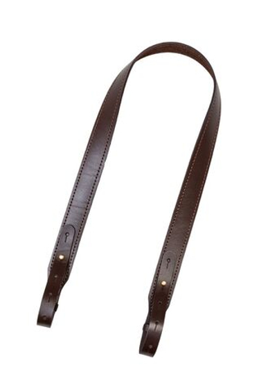 Ремень погонный с регулировкой люкс / кожа / коричневый