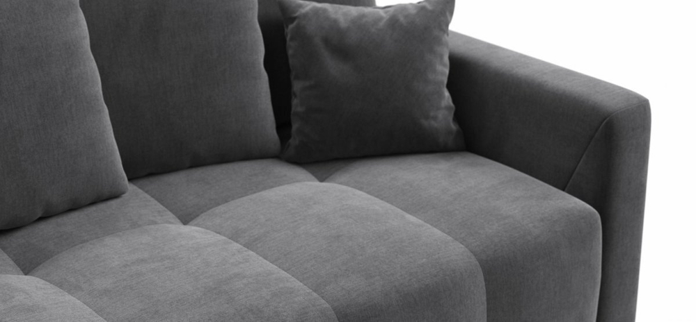 Диван Босс Тренд Велюр Монолит серый